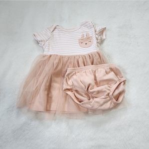 Carter's Easter Bunny Tulle Dress,  Girls Size 3-6 Months